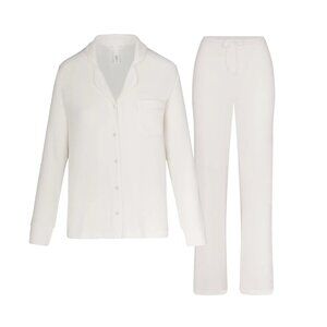 SKIMS Soft Lounge Sleep Set in Marble White Medium